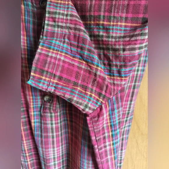 Vintage ORVIS Plaid Cotton Cottagecore Tradwife Homestead Dress with Pockets 16 - Picture 5 of 8